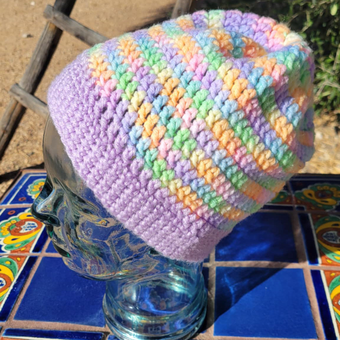 Variegated Pastel Beanie