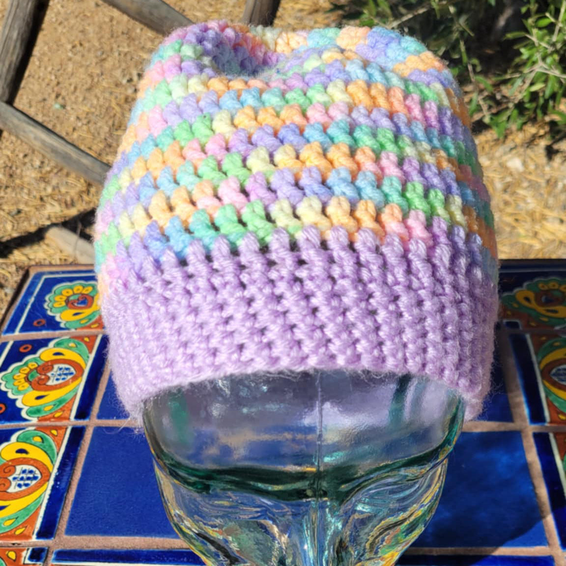 Variegated Pastel Beanie