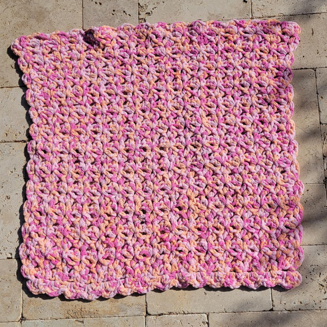 30x30 Pink Baby Blanket