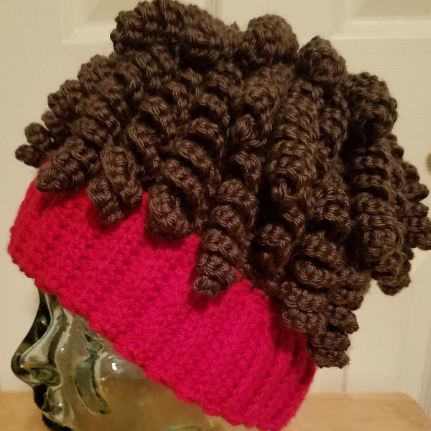 KC Chiefs Mahomes Inspired Wig Beanie Pattern