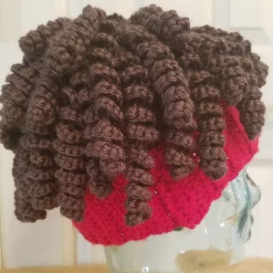 KC Chiefs Mahomes Inspired Wig Beanie Pattern