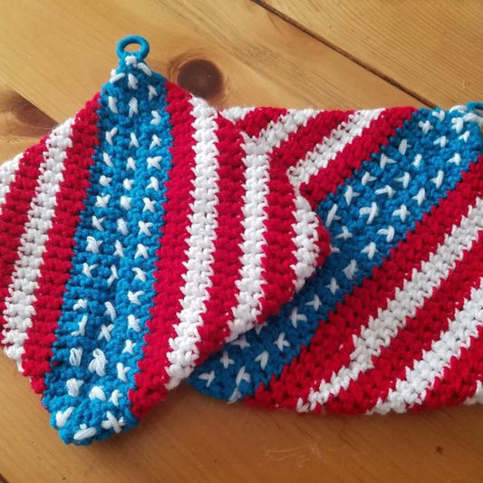 Patriotic Hot Pad Pattern